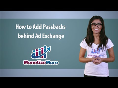 How to add Passbacks behind Ad Exchange