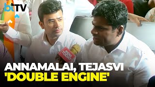 Double Engine: Annamalai And Tejasvi's Drive In Karnataka's Political Arena