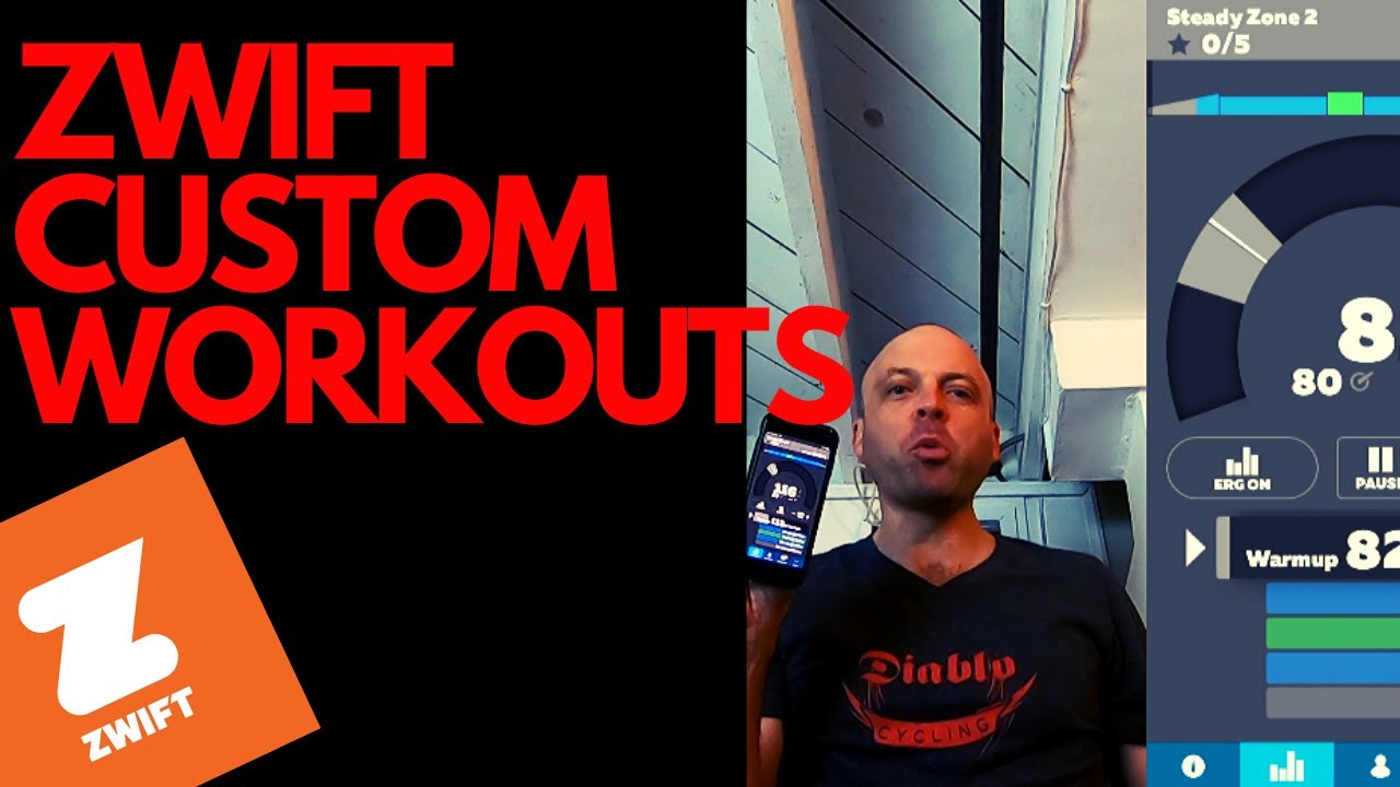 Simple Zwift custom run workouts for Gym