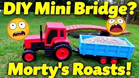 diy tractor Build a mini concrete bridge using rc tractor science project | @topminigear | Toadally