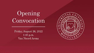 Opening Convocation - 22.08.26