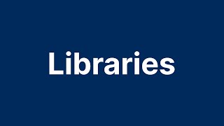 Libraries (ECE 344 - Section 2)