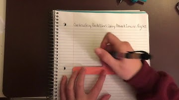 Constructing Parallel Lines Using Alternate Interior Angles