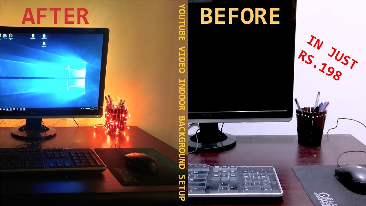 Fairy lightening setup for my youtube video background in just   Rupees | Mr Zaheer Ahmed - YouTube