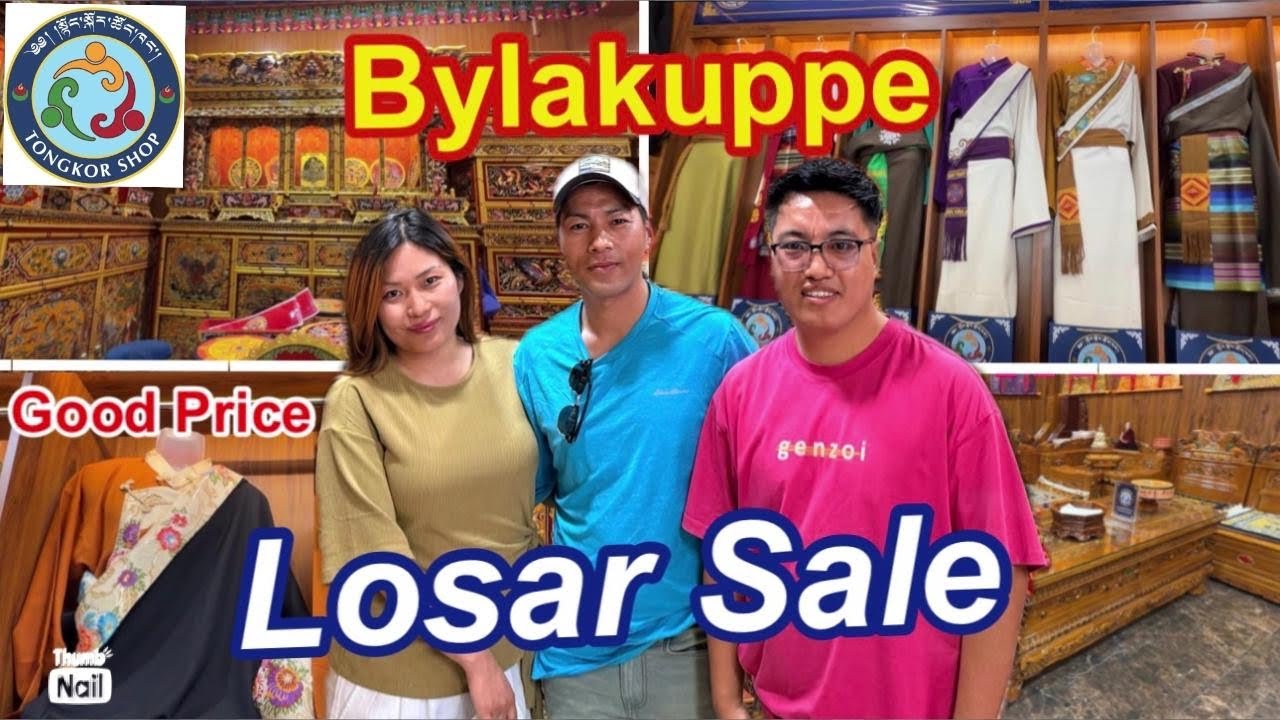 First Time In Bylakuppe ❤️|| LOSAR Sale || COME NOW! || Tibetan Vlogger || new video || couple vlog 