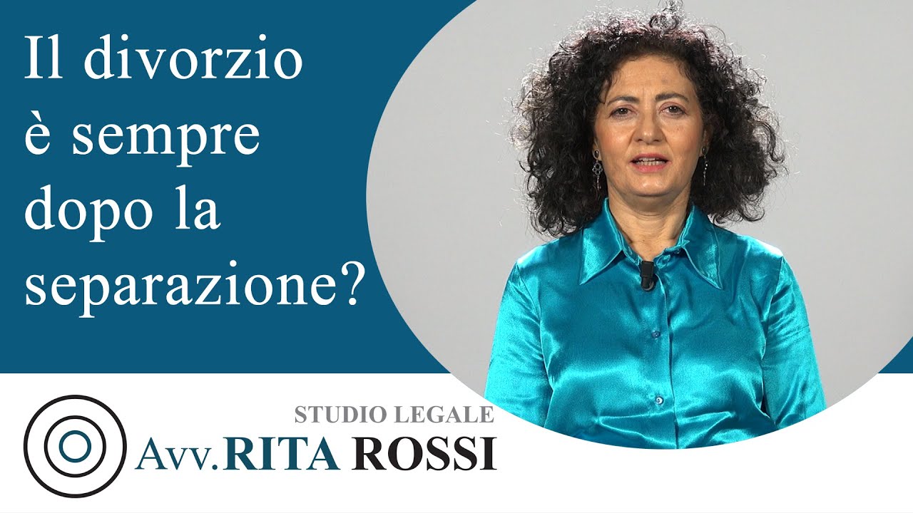 Il divorzio è sempre dopo la separazione?