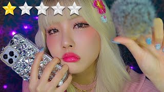 SUB✔︎)ASMR 최악의 갸루 점원의 메이크업 살롱 롤플레이💄🌺 screenshot 3