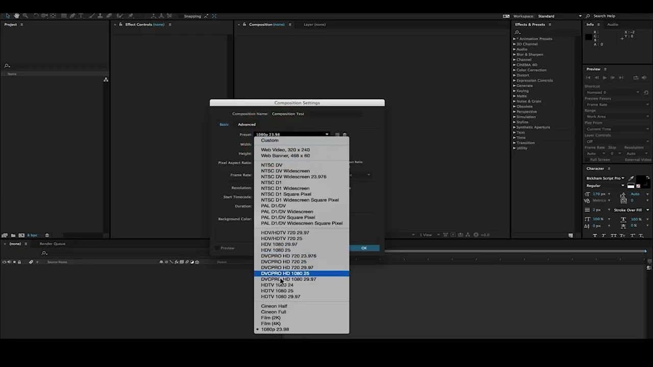 How to Create a New Composition in After Effects | AE Fundamentals