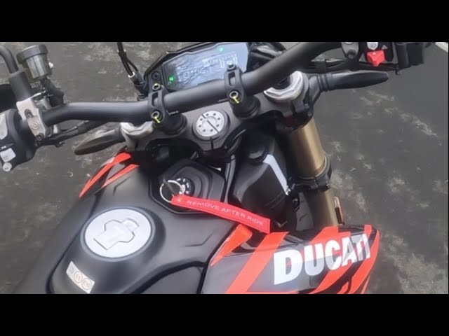 Brand new 2024 Ducati hypermotard 698 first wheelies and testdrive