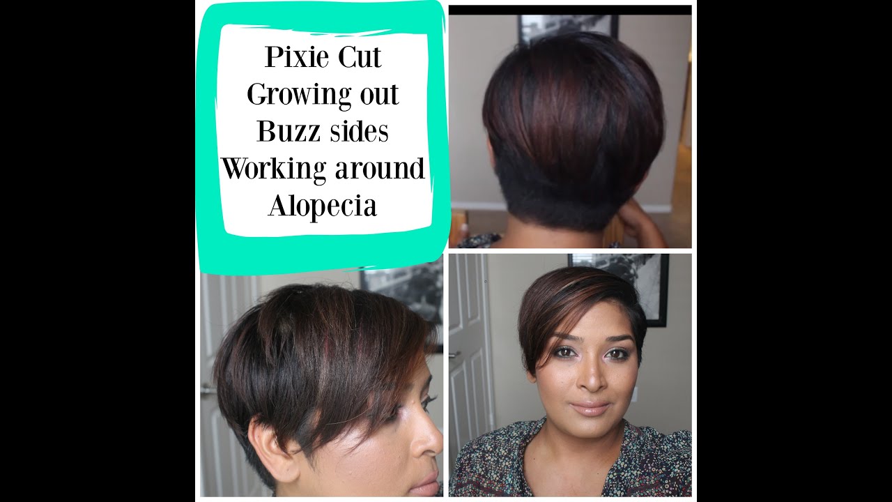 New Pixie Cut | Growing out buzz sides | Working around ...