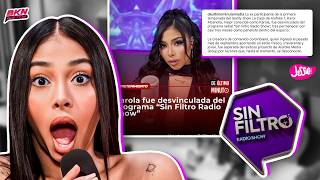 Karola breaks down in tears after being cancelled from Sin Filtro Radio Show