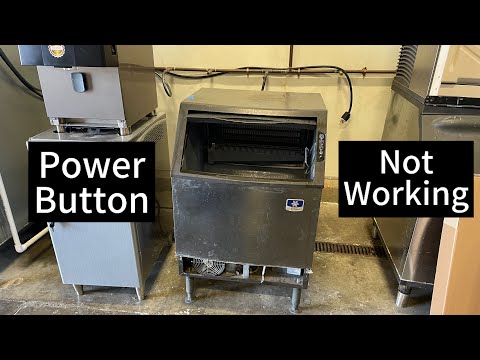 Manitowoc ice machine not turning on - Power button trouble shooting and repair