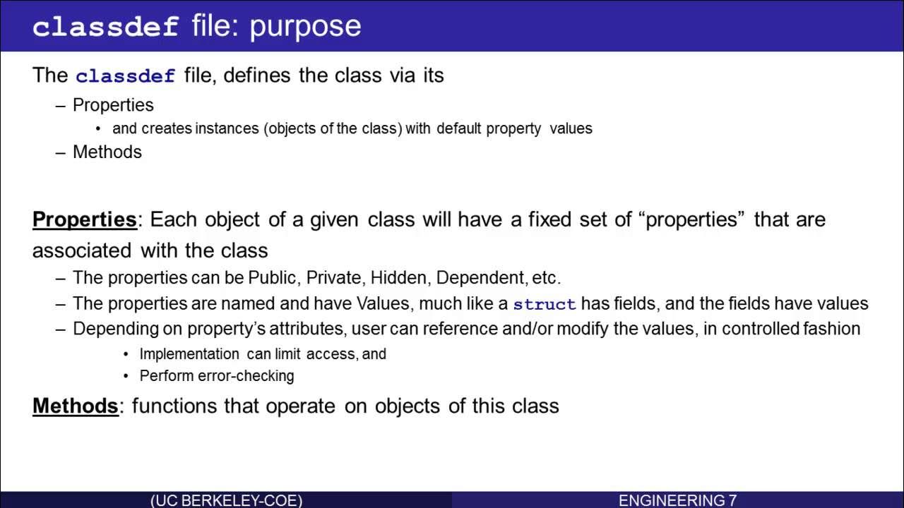 Object-Oriented Programming in Matlab: Part 5 (of 14) - YouTube