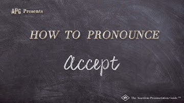 How to Pronounce Accept (Real Life Examples!)