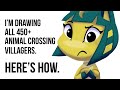 Drawing ALL Animal Crossing Villagers | Procreate/Adobe Animate Tutorial