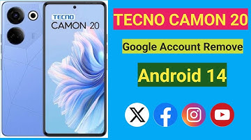 Tecno Camon 20 || FRP BYPASS || ANDROID 14 With Unlock Tool