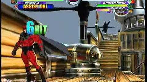 MvC2 Online (360): Brett (Psy/Mag/Tha) vs Cee Dizzy (Ruby/Strid/Doom) 1 .:7.21.10:.