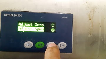 Calibration cân IND320 metler