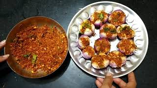 Bhareli Dungri nu Shaak ( Stuffed Onions ) Recipe in Gujarati by Rupal Gadhavi