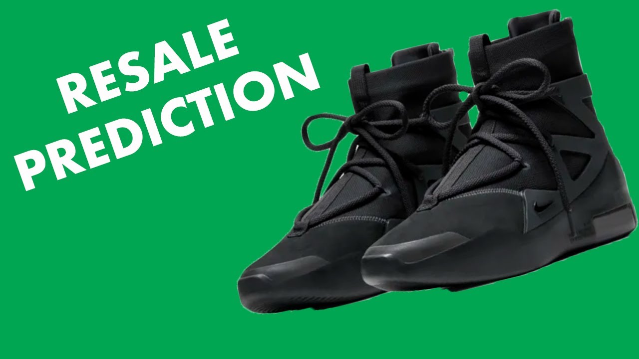 air fear of god 1 triple black resell price