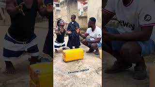 This Challenge Is No For The Tallest,kwaw Weezy Challenge Small Pin To Jump On Gallon,can He Do It😂😂