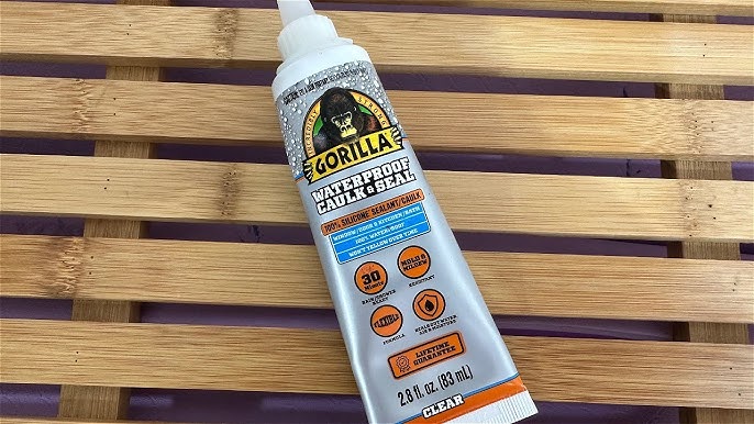 Gorilla Waterproof Caulk & Seal 100% Silicone Sealant - Clear