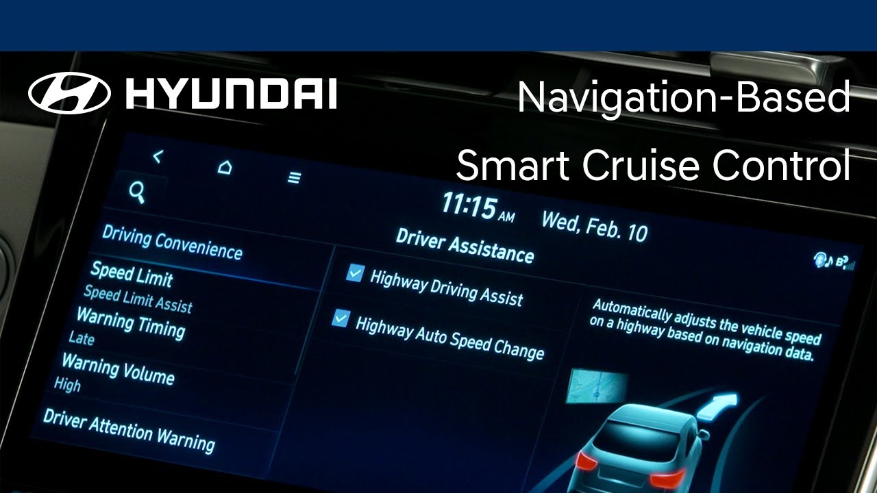 Navigation-Based Smart Cruise Control | Hyundai