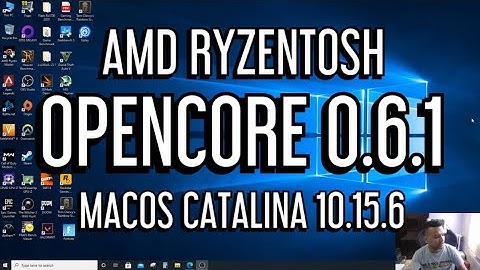 AMD Ryzentosh OpenCore 0.6.1 MacOS Catalina 10.15.6 step by step bootable USB guide