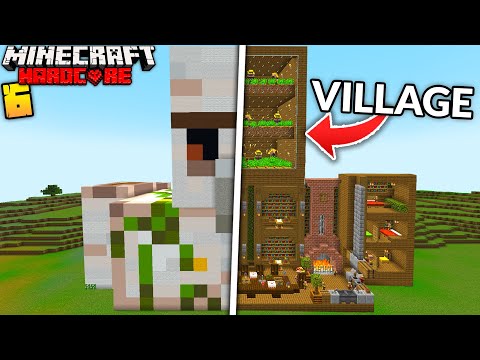 I Built an OP Village in Minecraft Hardcore