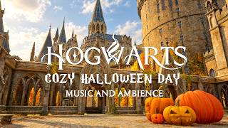 Cozy Halloween Day at Hogwarts - Relaxing Fall Hogwarts Ambience and Harry Potter Music for Study