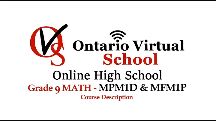 Grade 9 math mfm1p mdm1p - Course Description Ontario Virtual School OVS