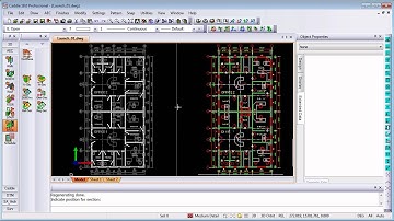 AEC Section colours in Caddie AEC Architecture .dwg software