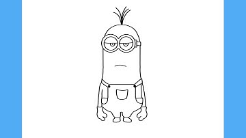 HOW TO DRAW MINION KEVIN FROM DESPICABLE ME