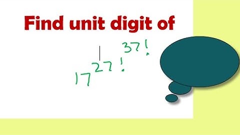 Calculation of unit digit Math tricks for Bank PO CMAT and other competitive exams