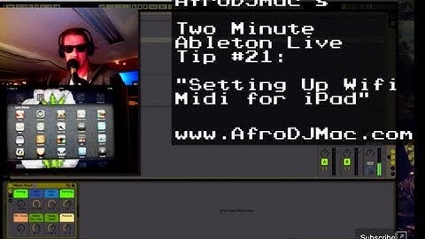 How to Set up wifi midi in Ableton with iPad