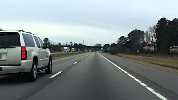 Interstate 95 - North Carolina (Exits 31 to 22) southbound
