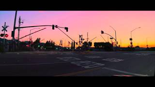 A Train Crossing in Burbank, California