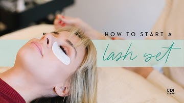 How to start a lash extension set, cleansing, taping, and mapping for a perfect set | tutorial