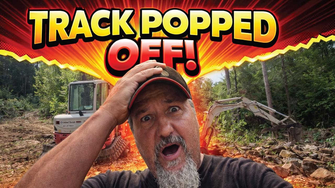 When the Excavator Track Pops Off… | Finishing the Clearing Project