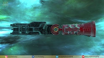 3D Space Ship || Autodesk Maya 2020 || Zbrush 2020 || Keyshot 9 Rendering