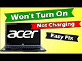 How to Fix Acer Laptop Won't Turn On, NOT CHARGING, No Power, Doesn't Power On,Repair Acer Laptop