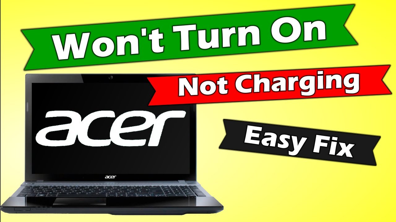 How to Fix Acer Laptop Won't Turn On, NOT CHARGING, No Power, Doesn't Power On,Repair Acer Laptop