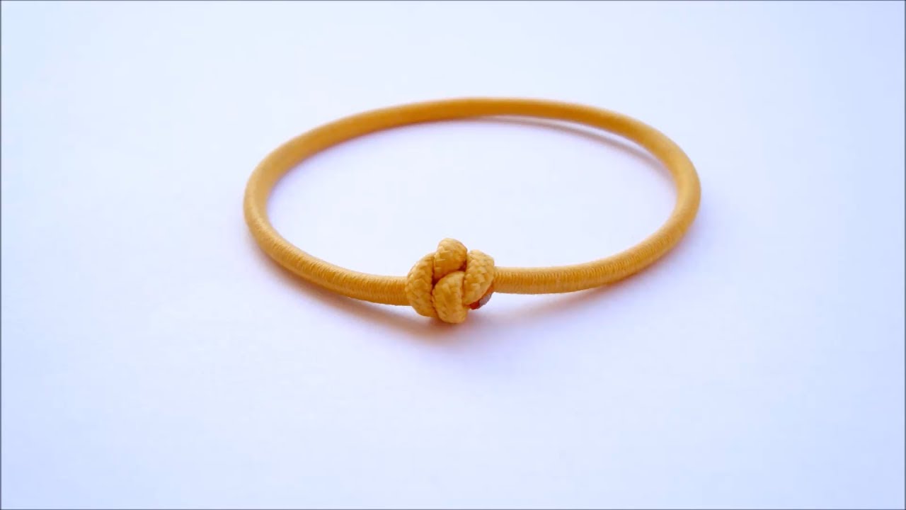 How to make Elastic paracord hair bracelet 