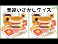 【間違い探しクイズ】大人の脳トレに最適!無料で取り組める脳活動画【難問あり】#364