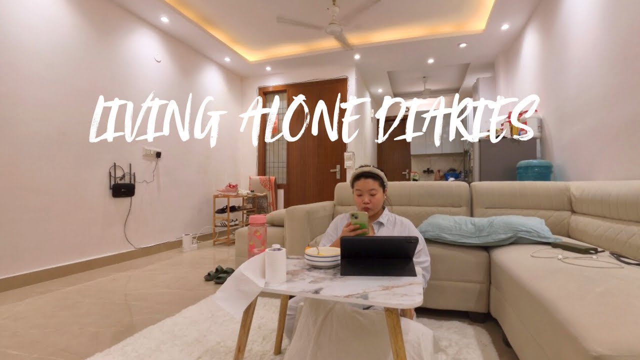 Living Alone Diaries | new week, new routine, work out, organise wardrobe & eat less and healthy