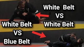 Two Stripe White Belt Takes On White Belt & Blue Belt (BJJ) 🥋