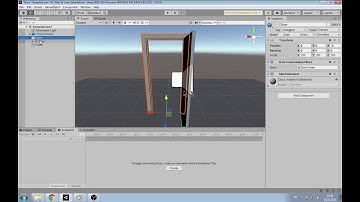 Unity3d. How to open and close door. Make animations. Part 2