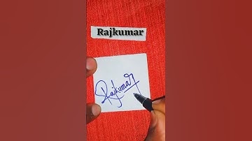 Signature Style Of My Name Rajkumar ❤️ | Letter R Signature Style #art #viral #shorts #trending #yt