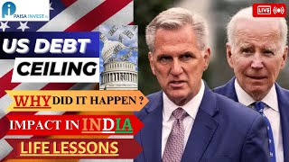 US Debt Ceiling 2023 In Hindi Explained | Reason | Impact In India | Learning