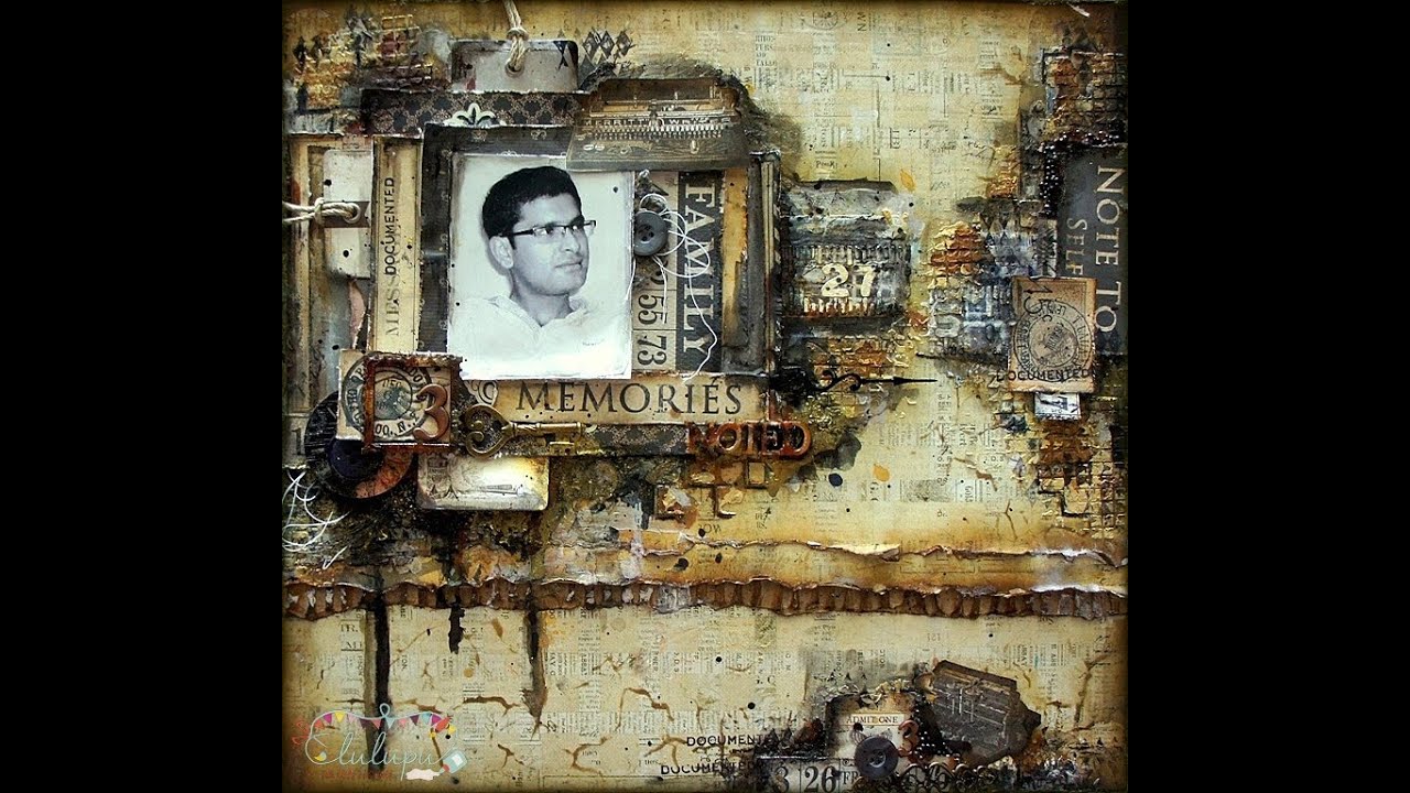 Masculine Mixed Media Layout by Lulupu TV